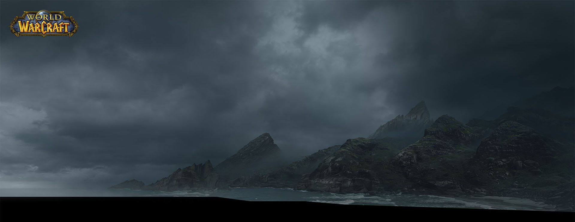 Matte painting for wraparound shot where The Watcher stands near shore.