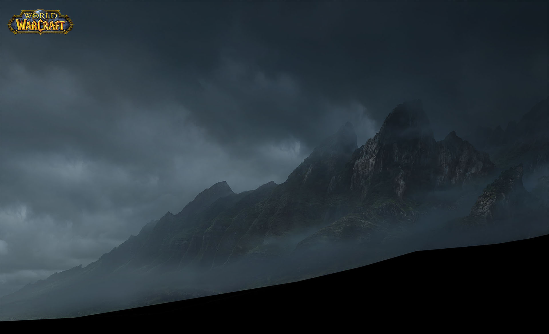 matte painting for shot where watcher walks up the steep hills of the island.